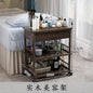 Modern Salon Furniture Beauty Salon Solid Wood Salon Trolleys Barber Shop Special Tool Trolley Storage Rack Home Mobile Trolley