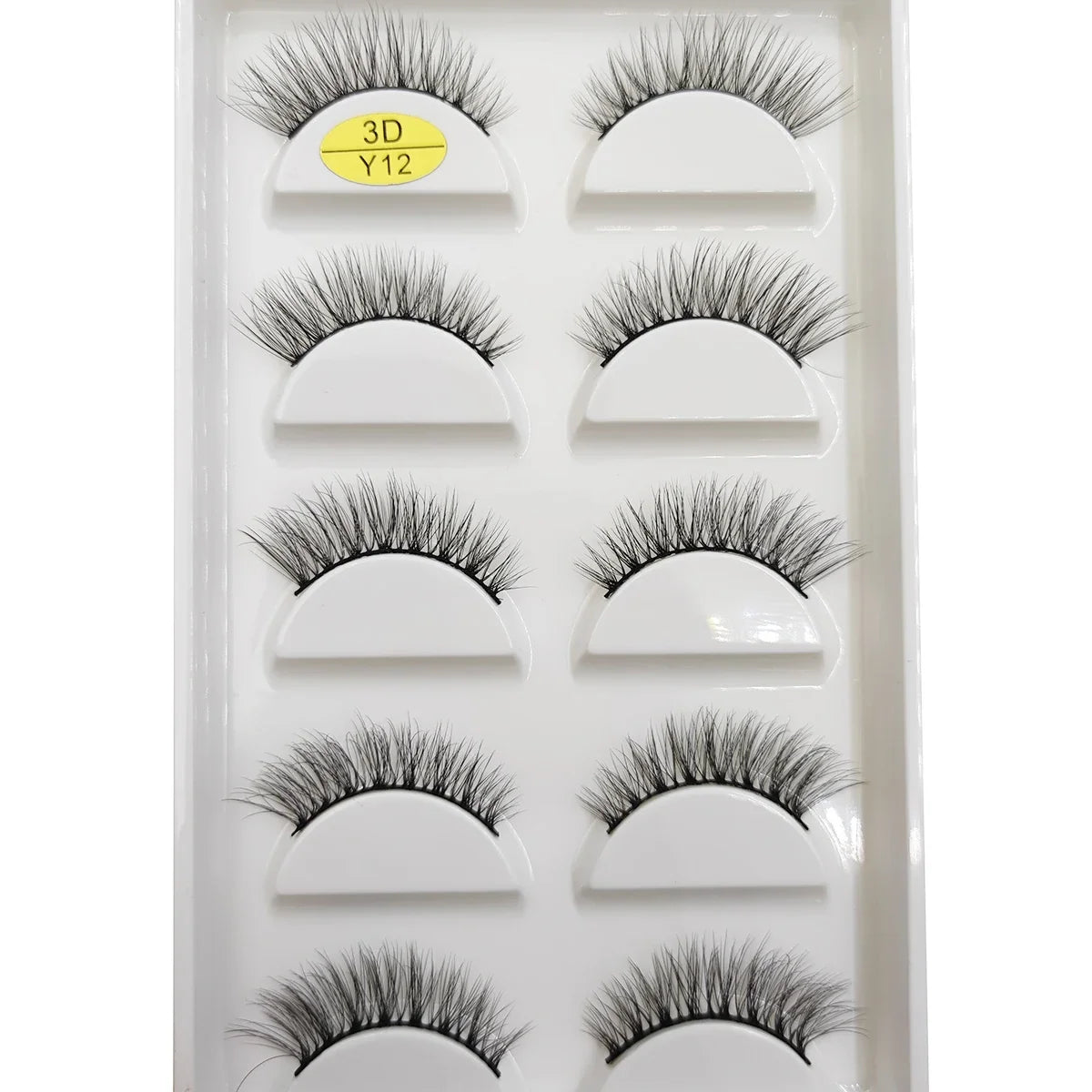 Set of 5 natural 3D mink false eyelashes by Blushimmer, soft wispy and fluffy, featuring 9 stylish eye makeup lash styles.