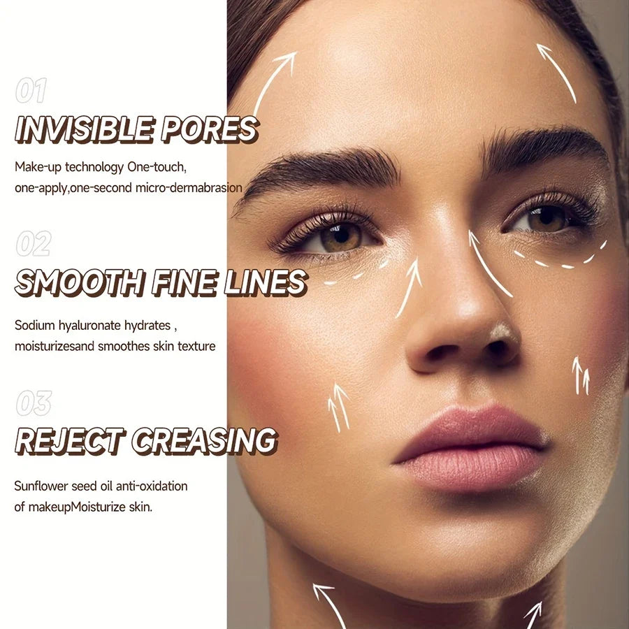 Blushimmer invisible pore stick makeup primer, long-lasting waterproof base, moisturizing jelly primer for smooth pre-makeup application.