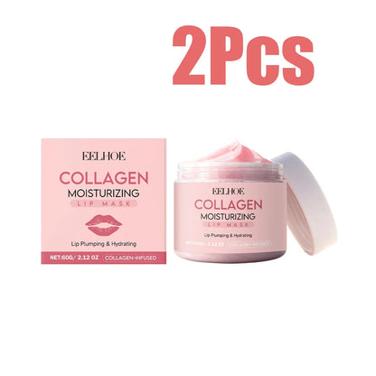 Blushimmer collagen lip mask for overnight repair, moisturizing and nourishing dry, flaky lips with fade lip line treatment.