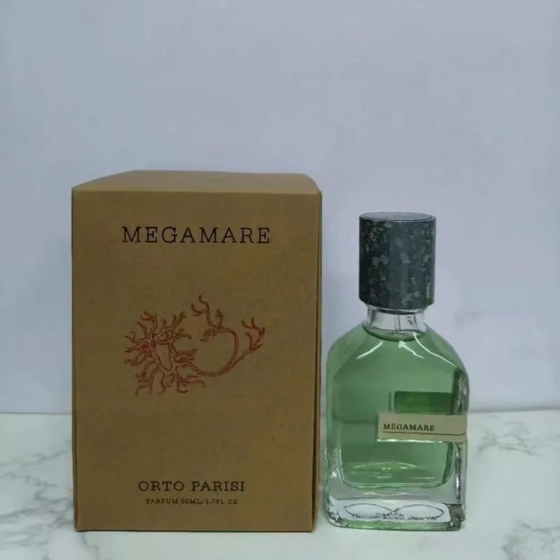 Blushimmer luxury unisex perfume bottle with four fragrance options, featuring woody, oriental, aquatic, and aromatic notes in 50ml.