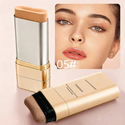 Blushimmer concealer and foundation cream duo in a double-ended tube, light, moisturizing, long-lasting, and brightening.