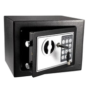 2025 NEW Electronic Digital Keypad Lock Safe Security Box All Steel for Home Office Password and Key Unlock Safe and Compact