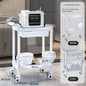 European Plastic Salon Trolleys with Wheels Auxiliary Tool Cart Designer Salon Furniture Beauty Salon Instrument Equipment Shelf