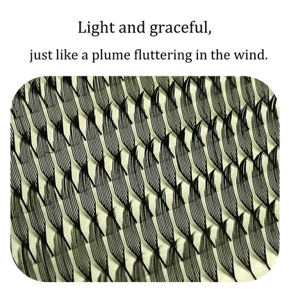 Anime Spire Eyelash Extension Feather Shape C/D Curl Premade Fans Tower Lashes Soft Lightweight Manga Effect False Lashes Makeup