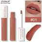 Blushimmer non-stick liquid lipstick in dark purple with matte velvet finish, long-lasting, waterproof, and fade-resistant lip gloss.