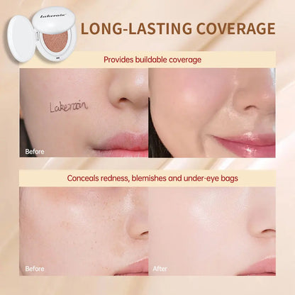 Glow CC Cream Cushion Natural Concealer Whitening Long-lasting Moisturizing Oil Control Foundation Face Base Makeup Cosmetic