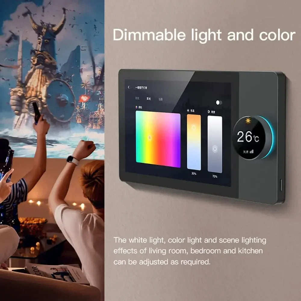 Tuya Smart Home 8-inch Multifunction Intelligent Control Touch Screen Background Music Host ZigBee Gateway Central Control Panel