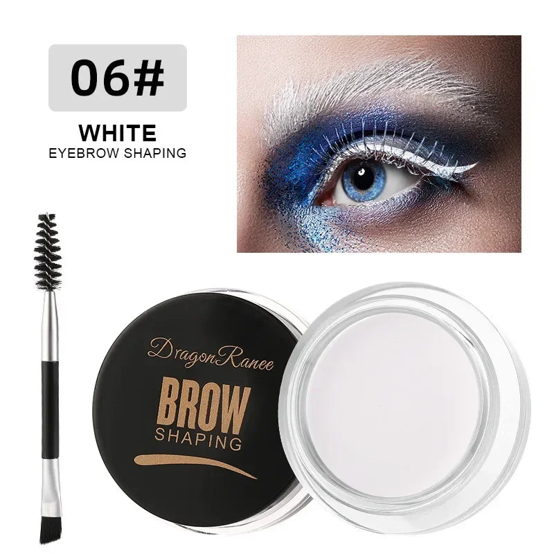 3D Wild Eyebrow Tint Cream by Blushimmer, waterproof matte brown-black gel with natural, defined eyebrow appearance.
