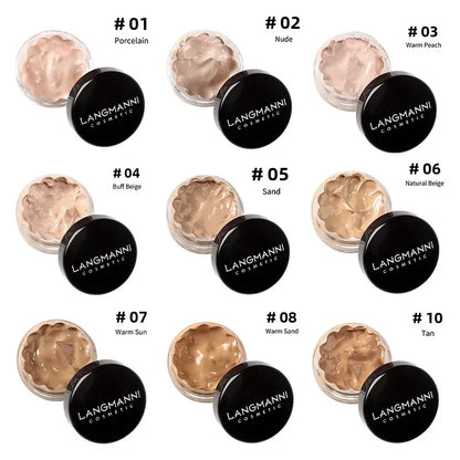 Blushimmer full coverage waterproof liquid concealer and foundation for dark circles and acne, natural matte finish, long-lasting cream