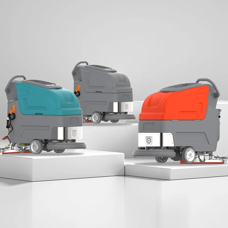 Commercial Ride-on Floor Scrubber Dryer Machine Professional Electric Floor Cleaning Scrubber for Mall Supermarket Warehouse