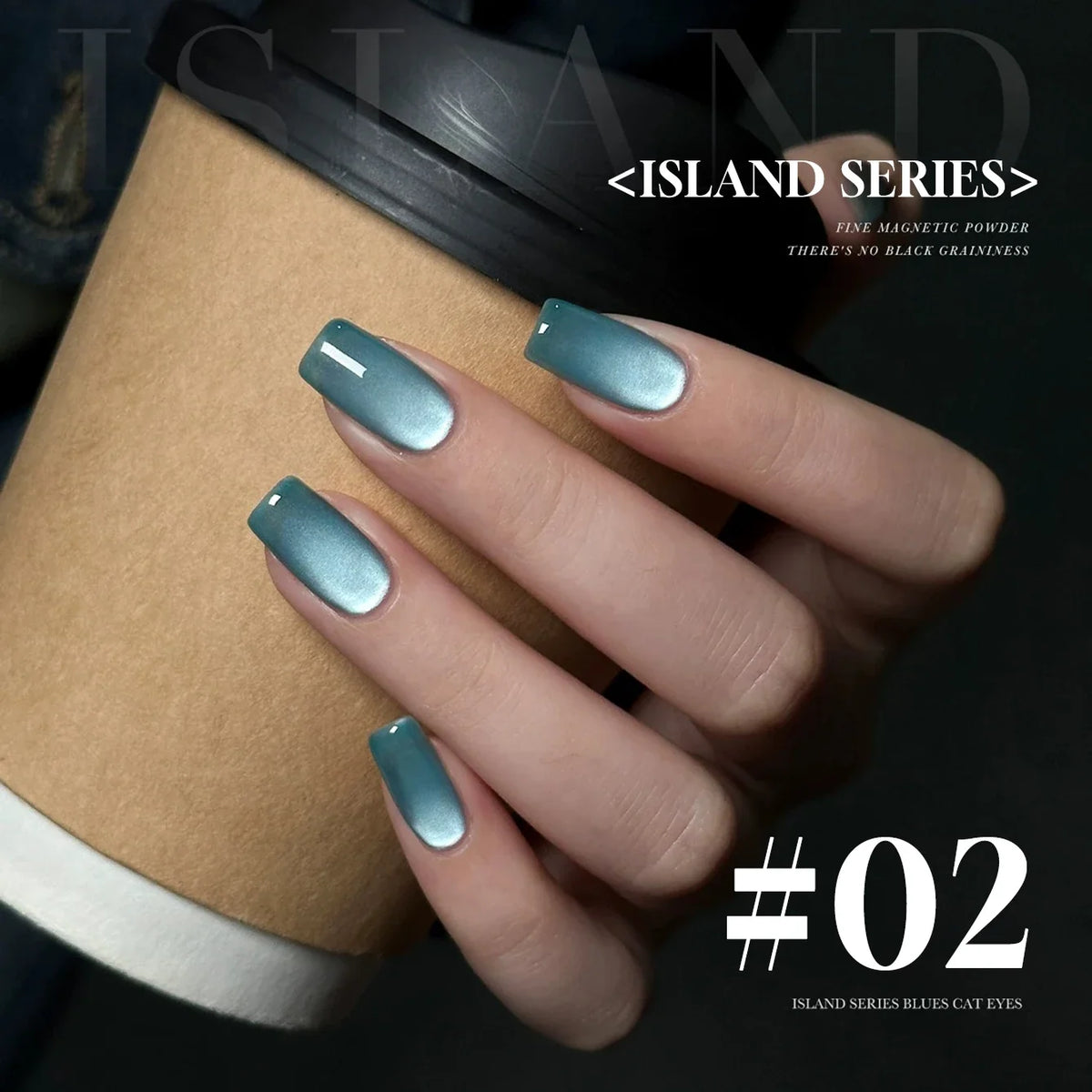 Blushimmer MIANEL 12ML Emperor Green cat eye gel nail polish with a glossy finish, suitable for nail salons and green nails.