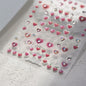 Colorful Cat's Eye 5D gradient European love heart gem nail art stickers by Blushimmer, featuring geometric wing shapes for manicures.