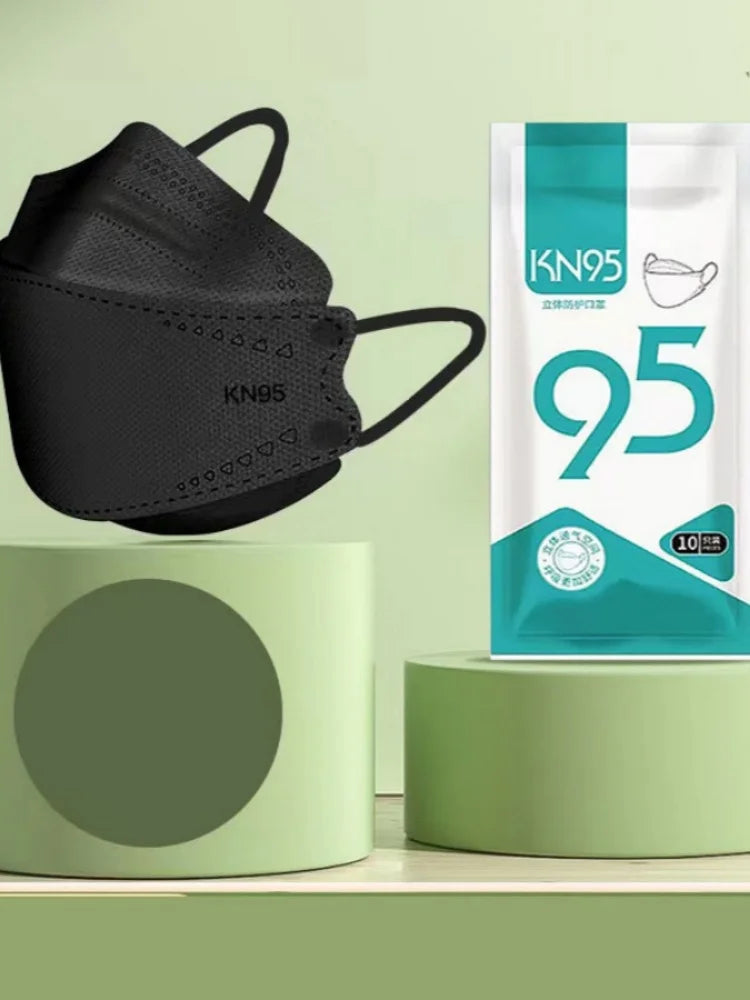 New fashionable disposable 3D stereoscopic KN95 mask with high appearance quality, 4-layer protective type, adult size, KF94 mas
