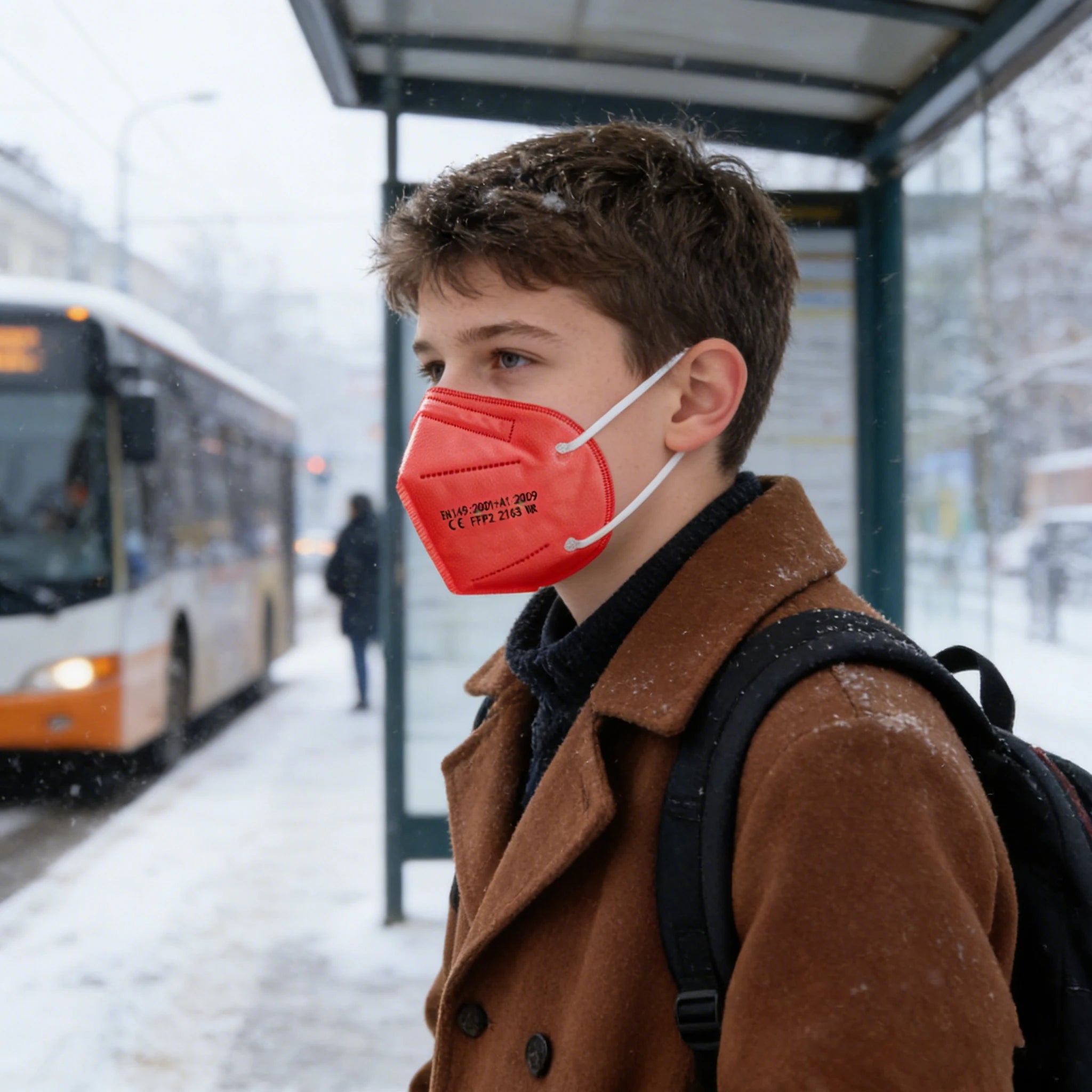 50-100pcs 5Layers Kids Facemask KN95 Mask Child Disposable Mask Virus Mouths Fpp2 Covers Dust Full Face Masks Non-woven Fabric