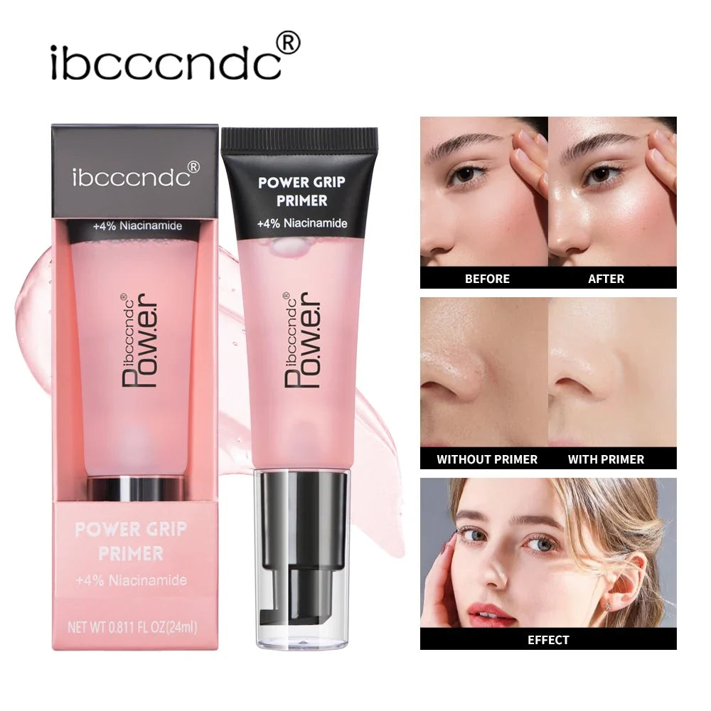 Blushimmer 24ml Power Grip Primer gel for hydrating, smoothing skin, gripping makeup, and reducing pores, colorless and invisible.