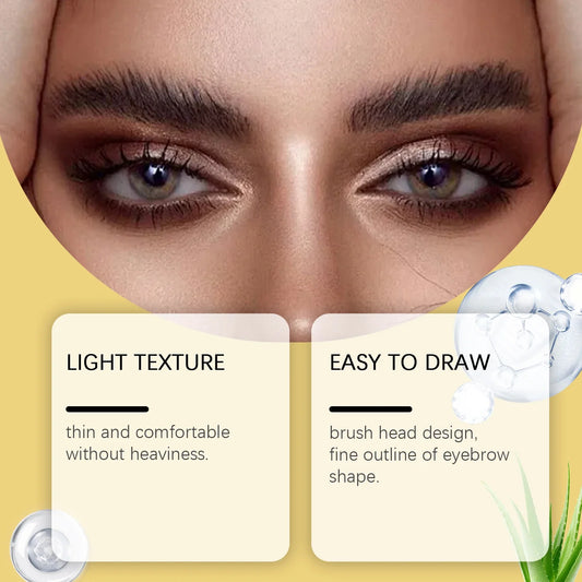 Blushimmer Zephoco tinted brow gel in waterproof matte eyebrow cream, showing a close-up of the product tube with applicator.