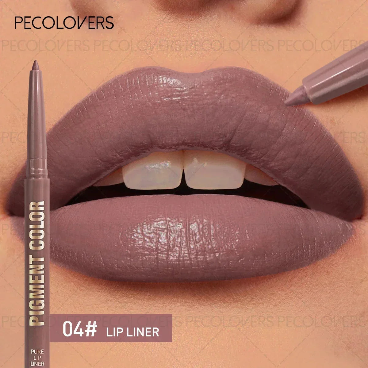 1PC 2-in-1 Lip Liner&Lip Gloss Pen-Matte Colors&Waterproof Long-Lasting ,Velvety Pencil for Plump Lip Outline, Easy Application