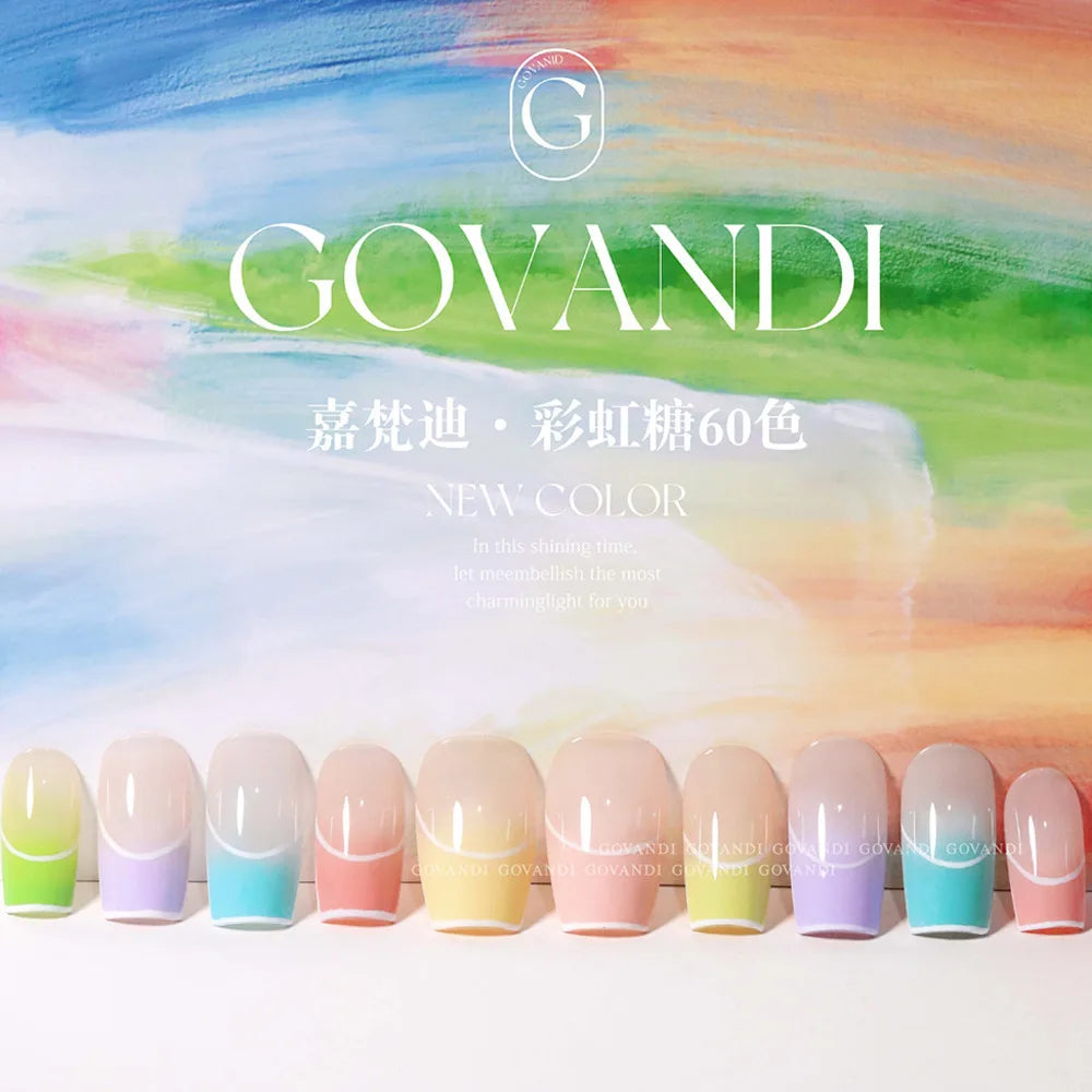 Blushimmer 60-color Korean Loverly Macaron Gel Polish set with 15ML UV gel enamel for manicures, includes color card, soak-off formula.