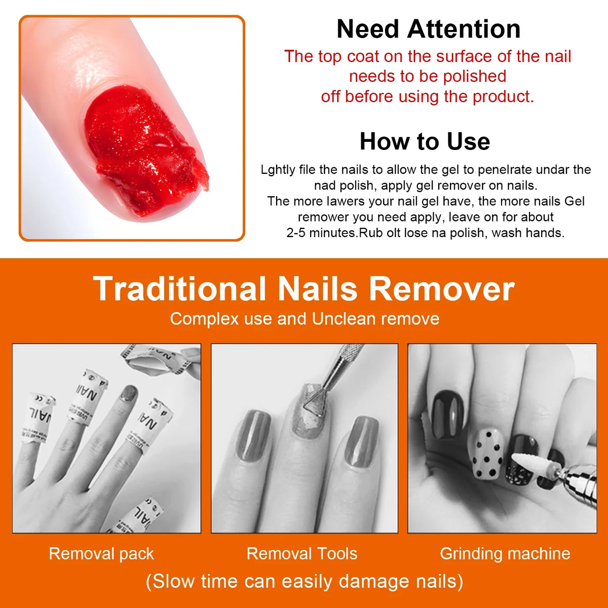 Blushimmer TWOING nail gel polish remover bottle with a clear liquid inside, compact 15ml container suitable for quick gel removal