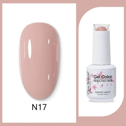 Clou Beaute 15ml neon gel nail polish base and top coat in red, black, white, green; semi-permanent gel nail varnish by Blushimmer