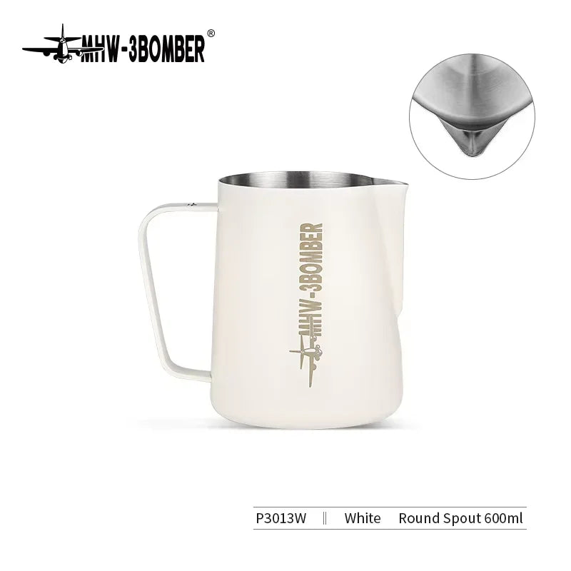 MHW-3BOMBER 3.0 Milk Frothing Pitcher 450/600ml Stainless Steel Steam Milk Pitcher Jug for Espresso Latte Art Coffee Accessories