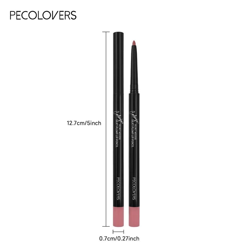 Blushimmer waterproof matte lipliner pencil in red, with a long-lasting, moisturizing finish for lips, shown in a sleek pencil form.