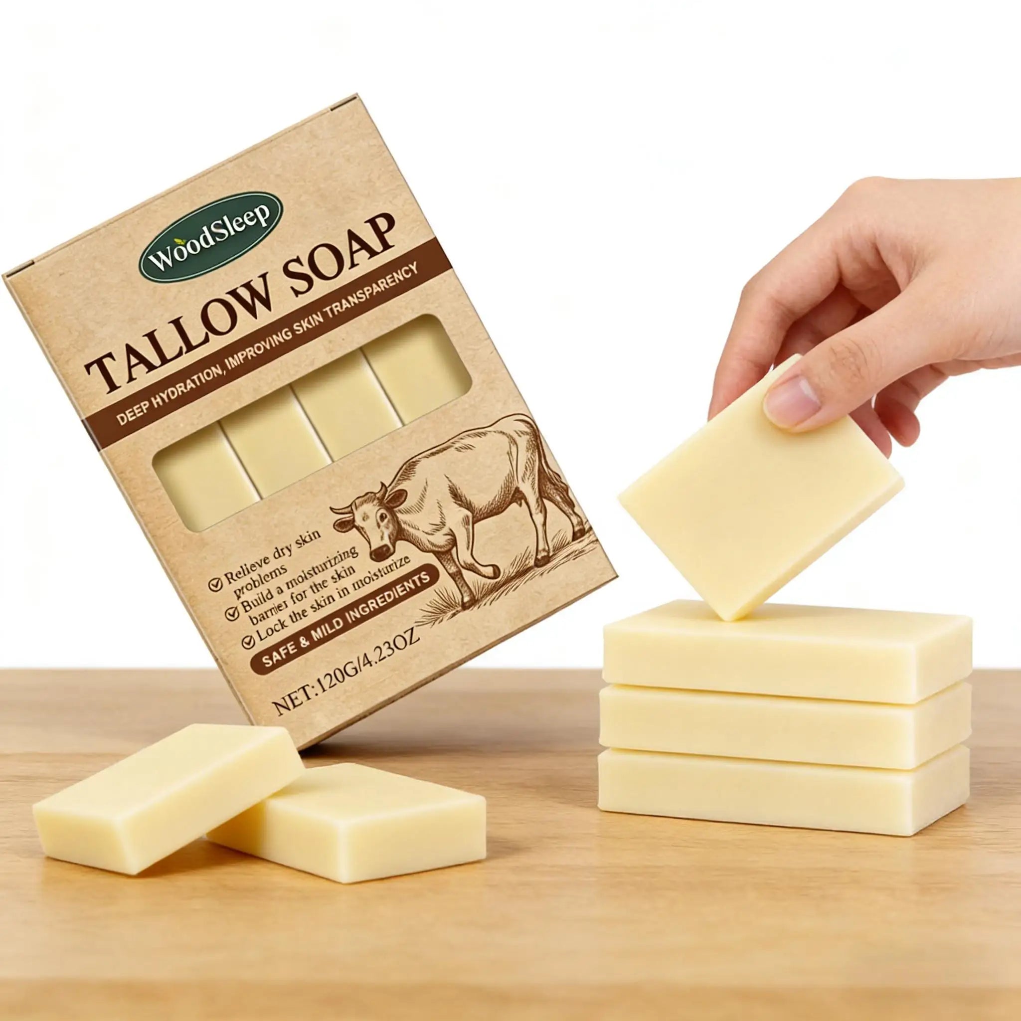 Natural Soap Nourishing Bath Deep Clean Moisturize Gentle Cleansing Face Body Rich Foam Hydrating Soothes Dry Itchy Sensitive