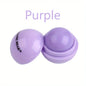 Blushimmer cute ball-shaped lip balm in pastel pink, featuring a hydrating, soothing formula and non-stick cup for easy application.