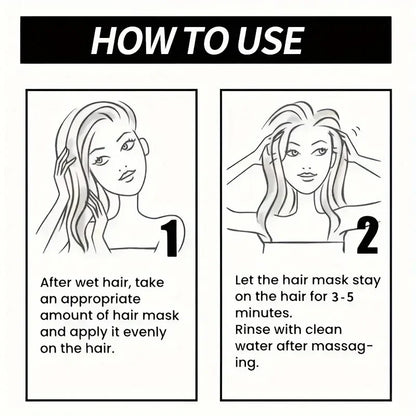 Keratin Magic Hair Mask Protein Straightening Repair Dry Frizzy Damaged Hair Milk Professional Smooth Shiny Deep Moisturizing Care 60G/30G