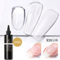 Blushimmer Born Pretty 250g black and white gel nail polish refill package with semi-permanent UV LED gel soak-off formula.
