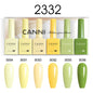 Blushimmer CANNI Nail Gel Polish Kit with 6 nude and pink gel colors in 9ml bottles, featuring HEMA-free formula and Christmas gift design
