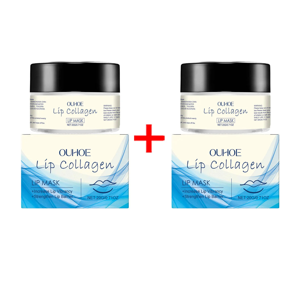 Blushimmer collagen lip mask showing soft, moisturized lips with a smooth, hydrated appearance for dry, chapped lips.