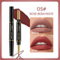 Blushimmer Rave Lady 2-in-1 matte lipstick and lipliner pencil in sexy red, waterproof and long-lasting for festive makeup look.