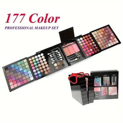 177 Color All-in-One Makeup Set with Mirror - Waterproof Kit