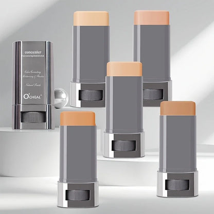 Blushimmer cream foundation stick with flawless satin finish, long-lasting waterproof full coverage for concealing imperfections.
