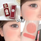 Gege bear Strawberry Cupid Pink Pop Set Velvet Matte Lip Cream Pressed Powder Liquid Blush Set Long Lasting Lightweight Makeu