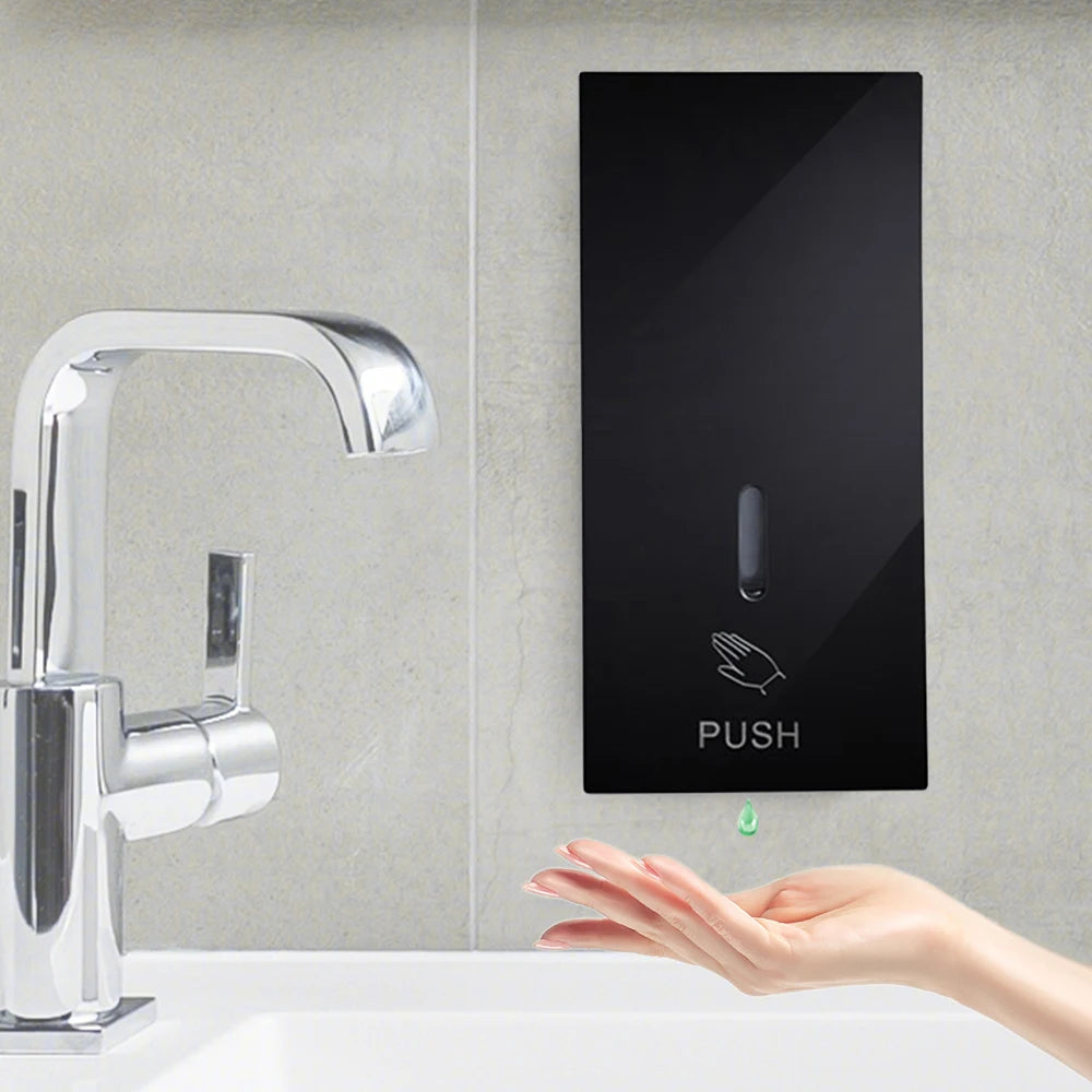 450Ml Wall Mounted Black Pressing Soap Dispenser /Shampoo Shower Gel Hand Sanitizer Container /Manual Liquid Dispenser Kitchen