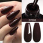 Burgundy crimson nail gel polish by Blushimmer, 7ml high pigment, long-lasting, non-streak, UV LED soak-off nail art gel.