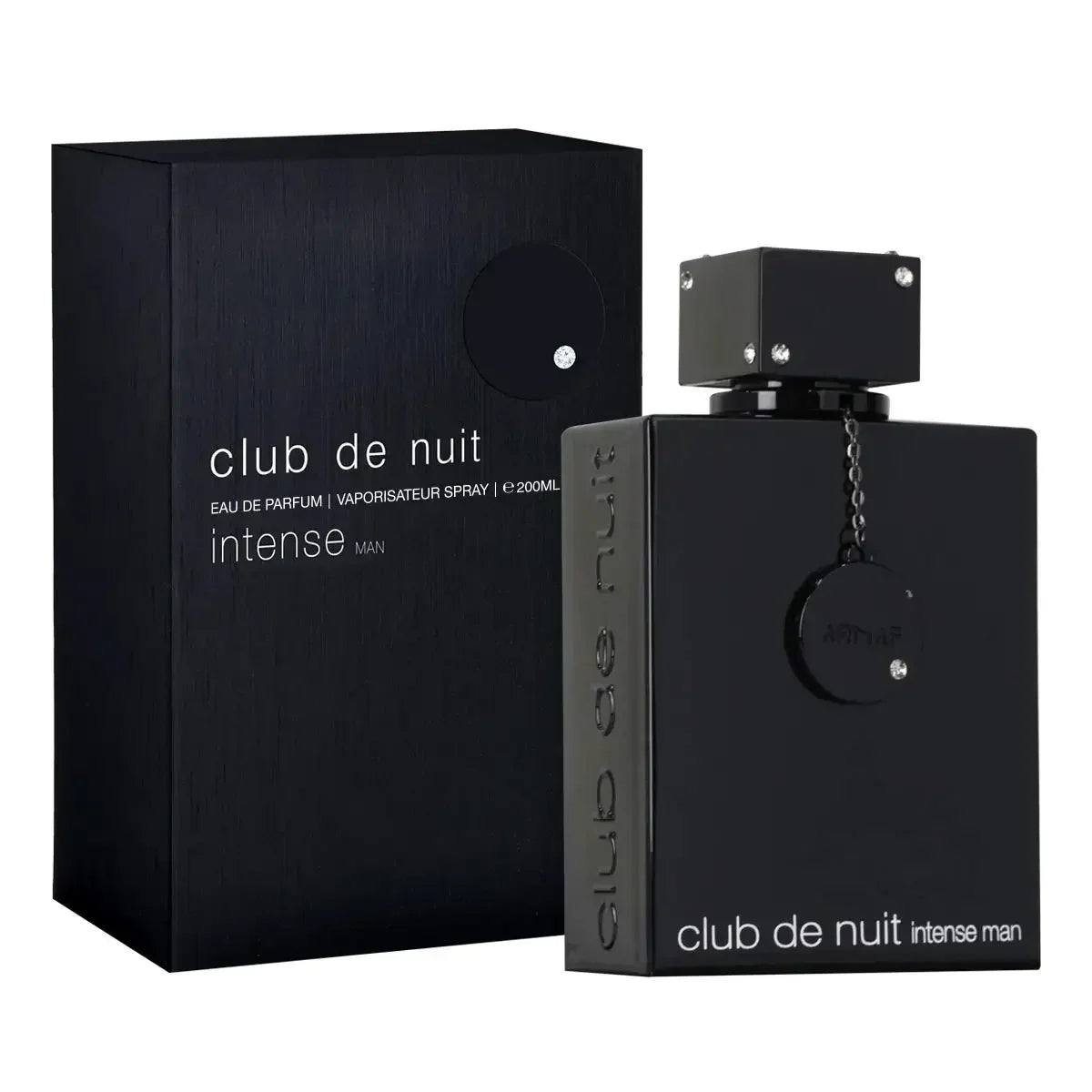 Armaf Club De Nuit Intense Limited Edition men's pure parfum, 3.6 oz, new in box, with sleek bottle and elegant packaging.