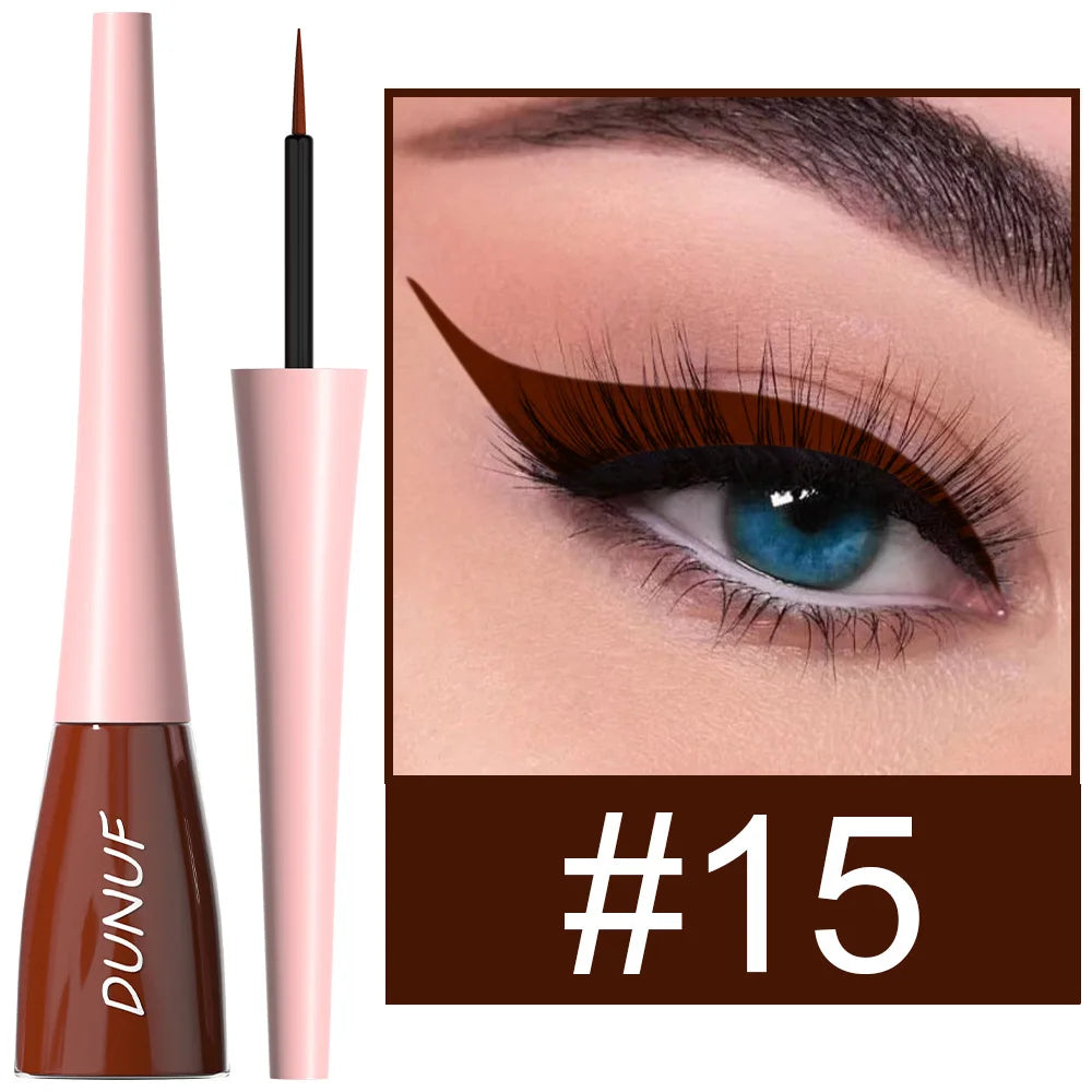 Blushimmer matte dark green waterproof liquid eyeliner pencil with ultra-thin tip and quick-dry, long-lasting formula.