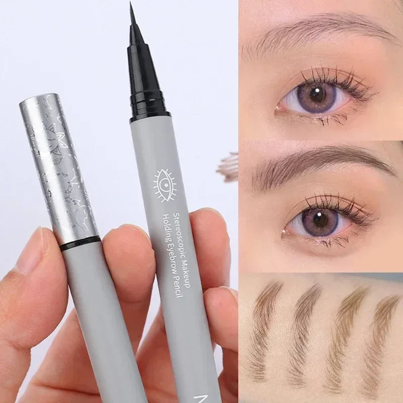 Blushimmer waterproof liquid eyebrow pencil with ultra-fine tip for natural, long-lasting eyebrow and eyeliner makeup.
