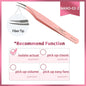 LAGEE Fiber Tip Eyelash Extension Tweezer Volume Isolation Precise Lash Tweezers Nano Technology Eyebrow from Nagaraku Makeup