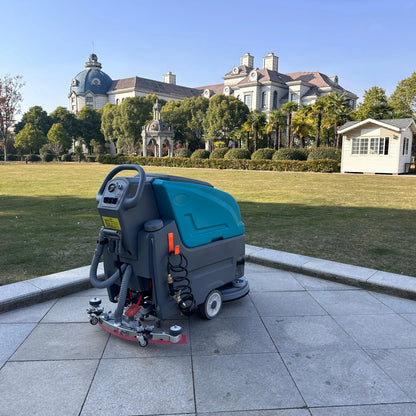 Commercial Ride-on Floor Scrubber Dryer Machine Professional Electric Floor Cleaning Scrubber for Mall Supermarket Warehouse
