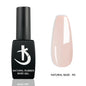 Blushimmer Milky White Rubber Base Gel Polish in Nude Pink for gel nails, UV/LED enamel, semi-permanent natural color.