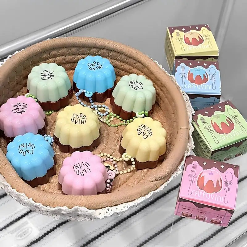 Blushimmer fruit-flavored lip balm and nourishing lip mask with deep moisture, ideal for dry lips and reducing lip lines.