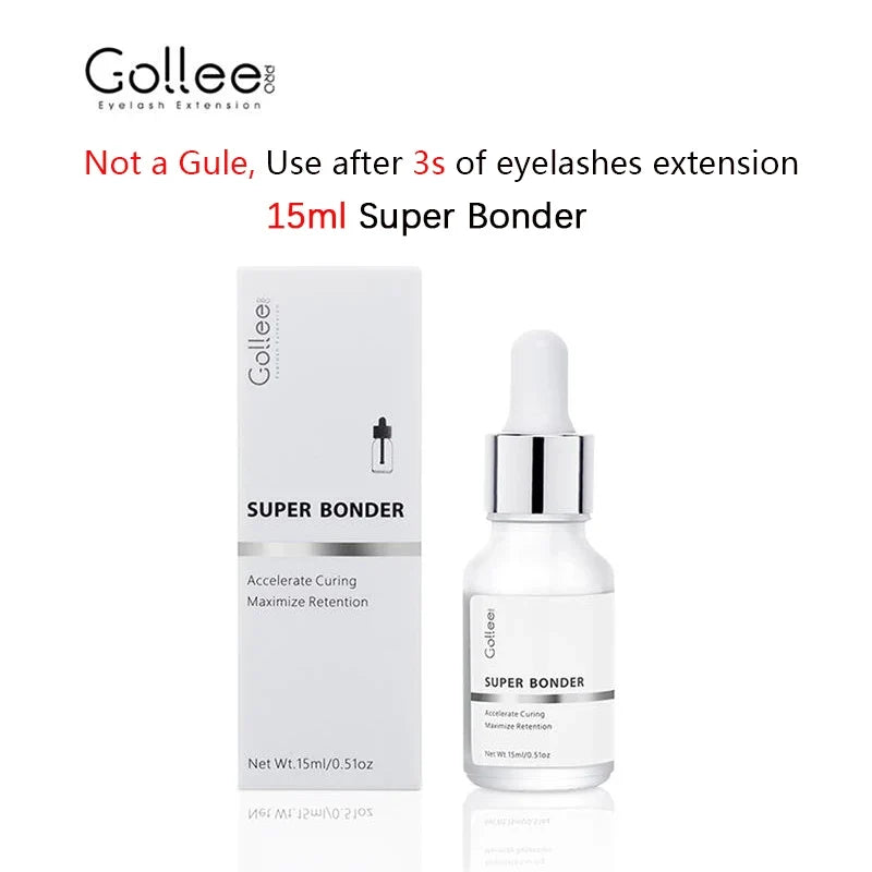 Blushimmer Gollee 1s Dry Eyelashes Adhesive with floral fragrance, waterproof lash extension glue and bonder, with lash accelerator.