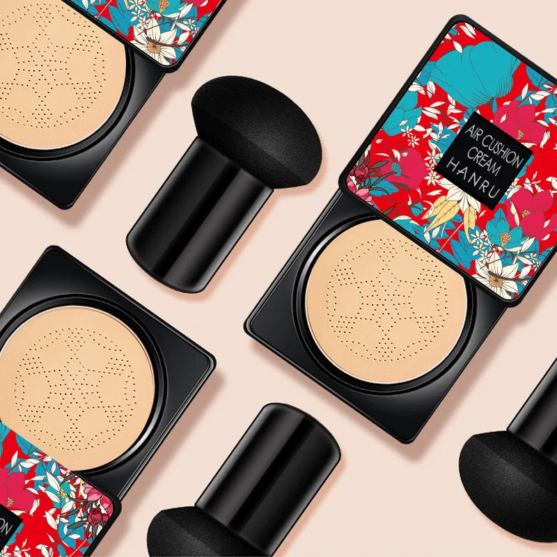 Blushimmer Mushroom Air Cushion BB cream with nourishing, moisturizing, and concealing foundation fluid in a sleek tube.