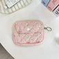 Blushimmer cute cartoon small travel cosmetic bag with lipstick, earphone, card storage, and makeup organizer for women.
