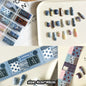 10Rolls Plaid Thousand-Bird Bow  Stars Nail Foils Transfer Paper  Nail Art Stickers  Manicure Set Decal  Nails Decoration